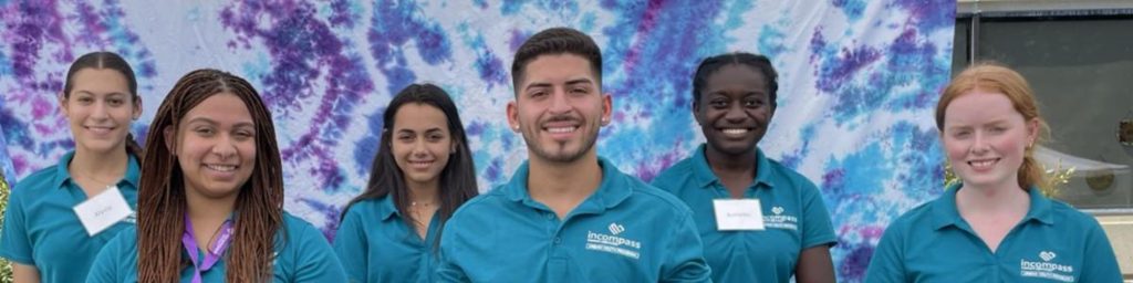 Smiling and uniformed Incompass staff