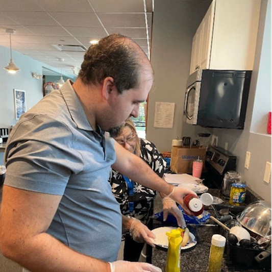 Arc client making food