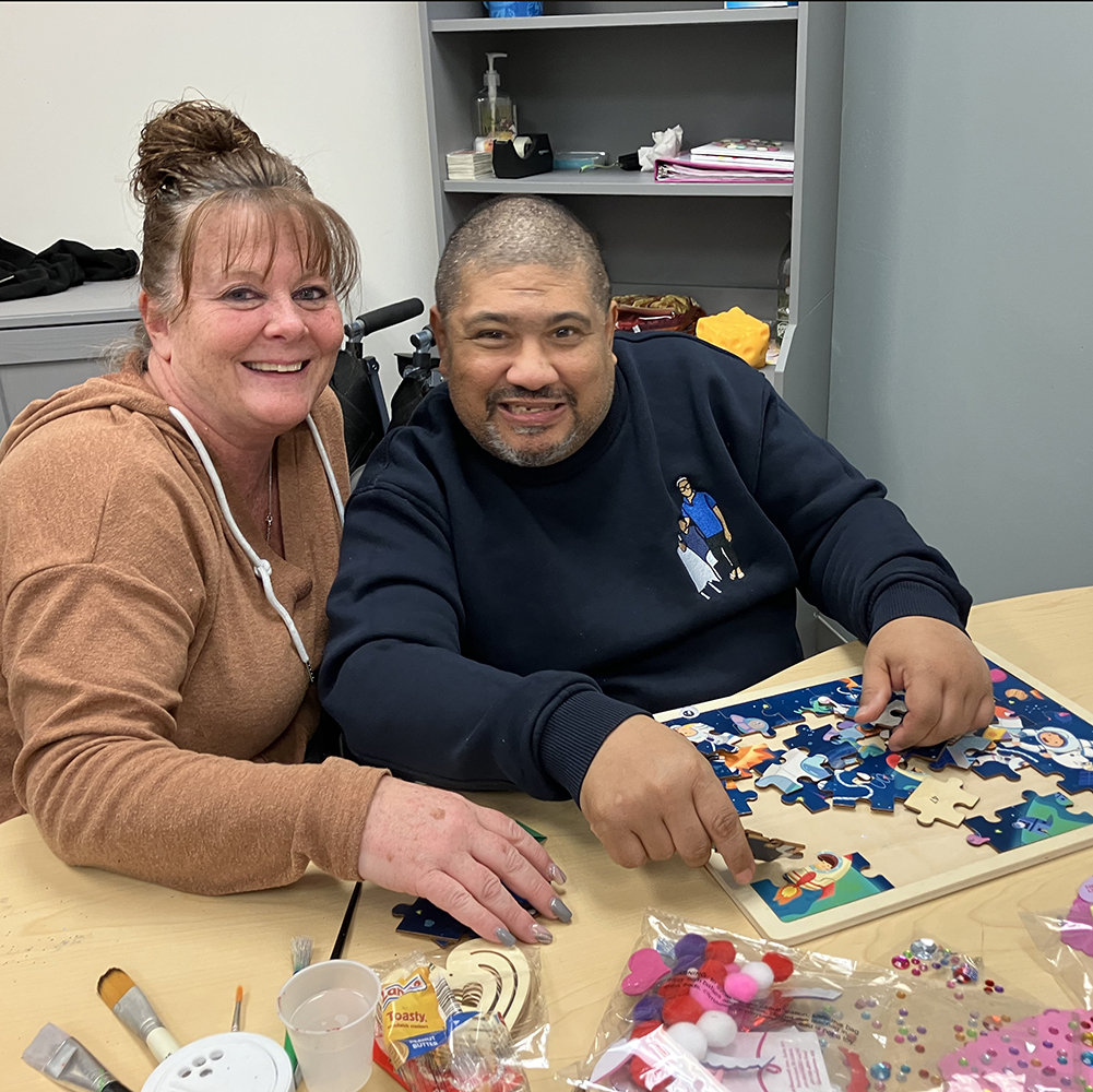 Tammy H and smiling client